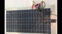 两块6伏太阳能板再加一个稳压电源，