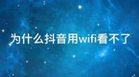 手机连接WiFi，无法播放抖音